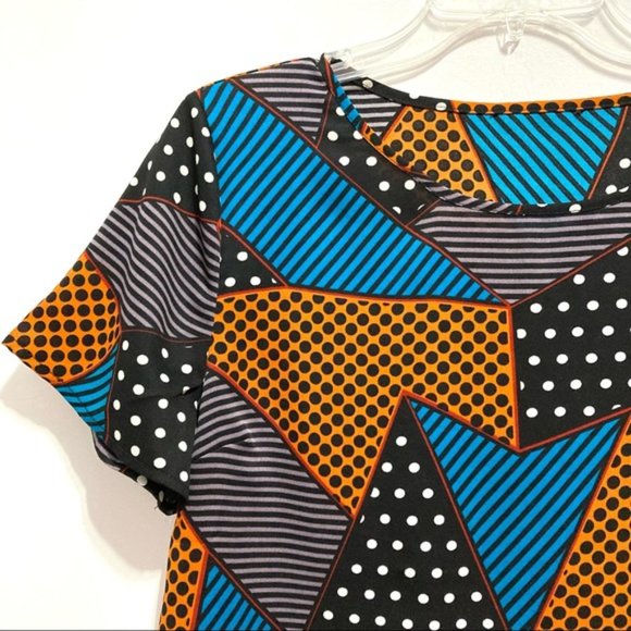 Geo & Polka Dot Print Top - Picture 5 of 10